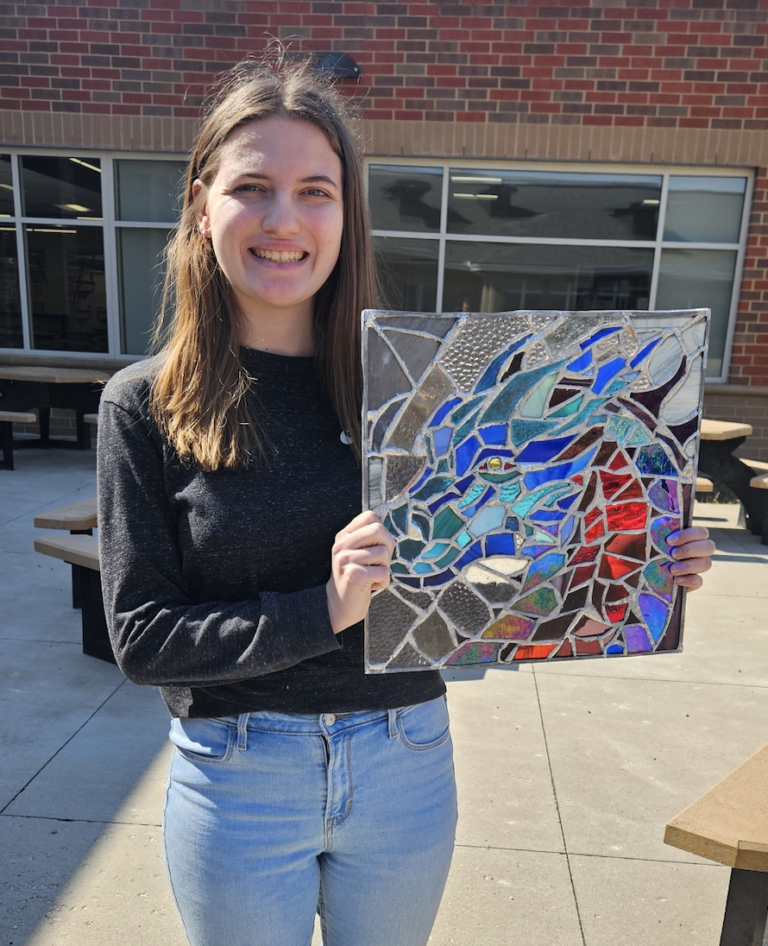 Ashleigh Starkey Shines with Stained Glass Project 🎨🌟